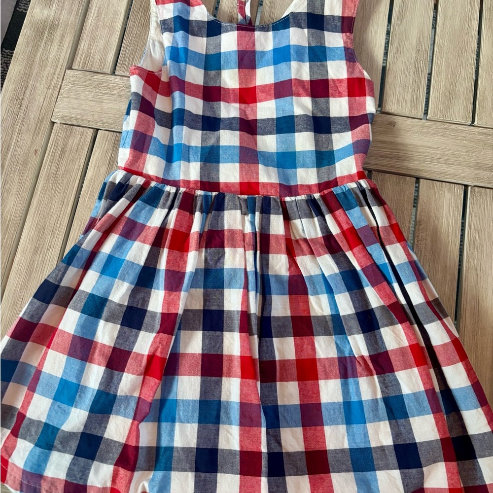 Cat & Jack Red, Blue, and White Plaid Dress
